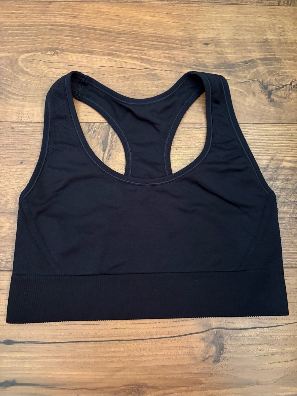All in Motion - Black Racerback Sports Bra